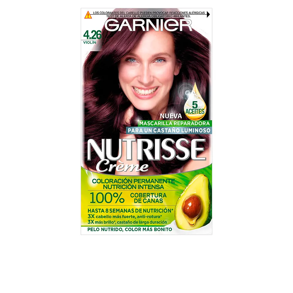 

Краска для волос Nutrisse Garnier, цвет 4,26-cassis, 3 шт.