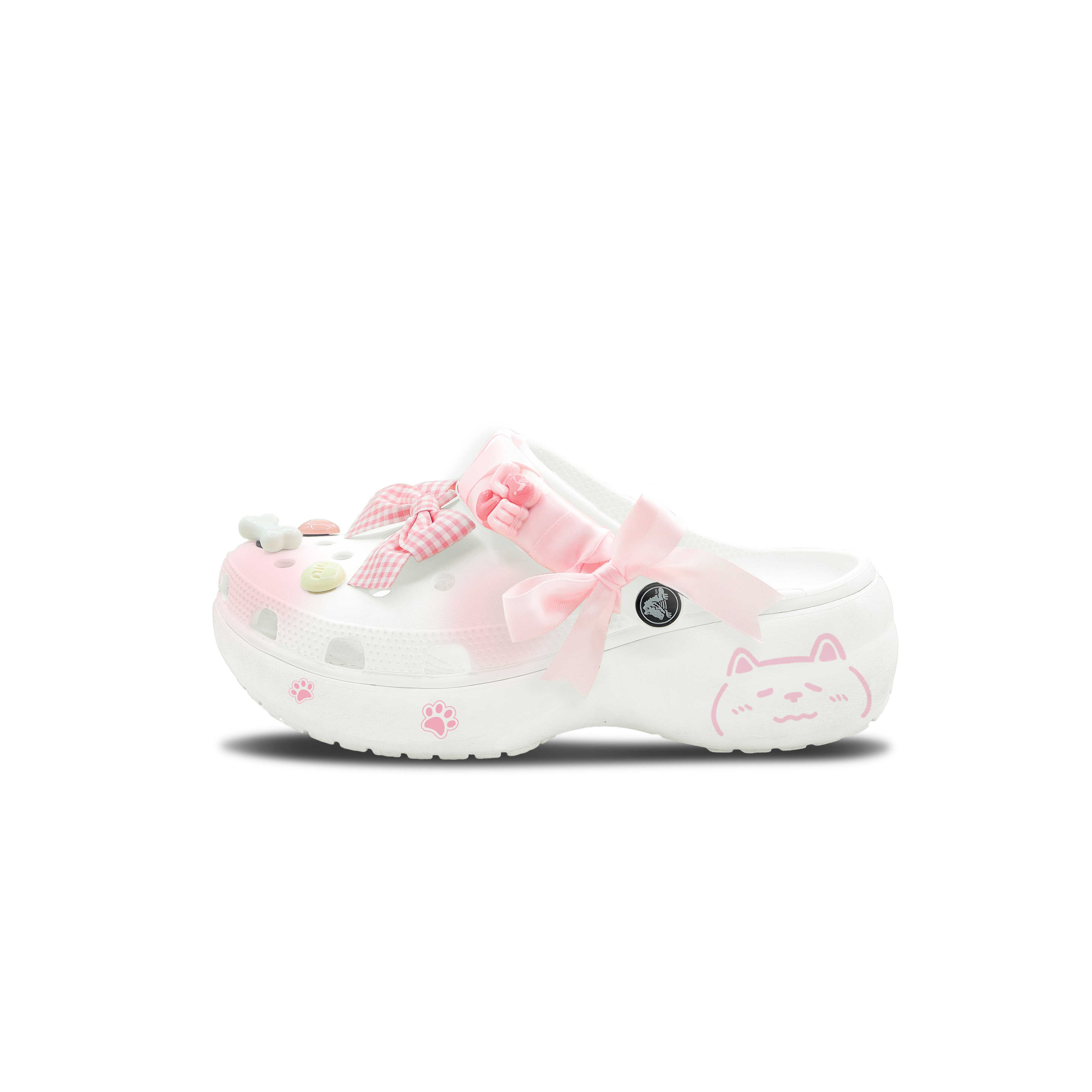 Crocs Классические женские сабо Meowth Cream Puff Clogs, розовые