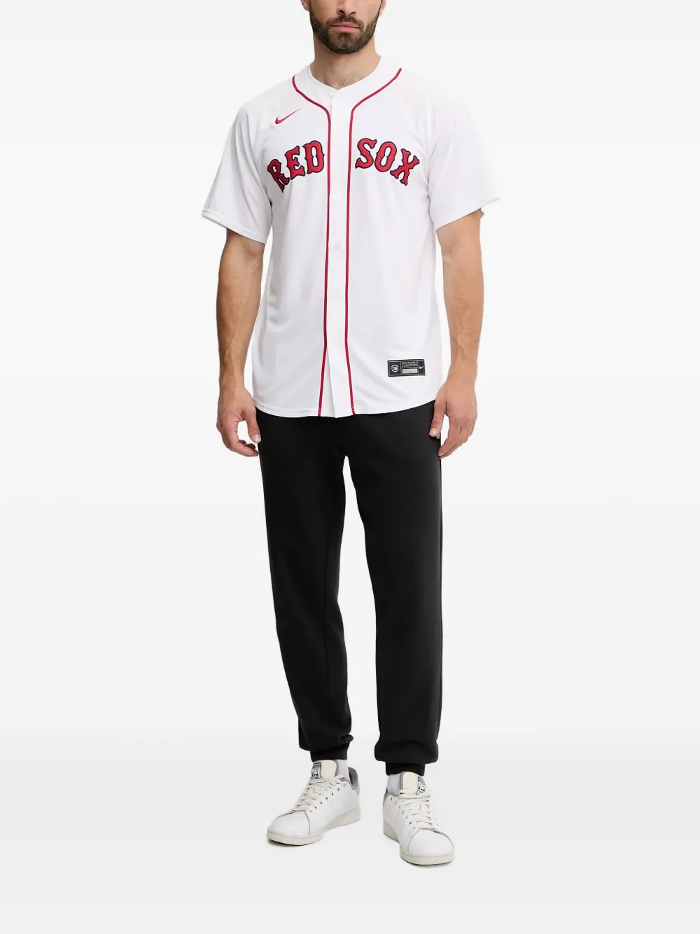 Рубашка на пуговицах из коллаборации с Boston Red Sox Nike, белый — фото 2