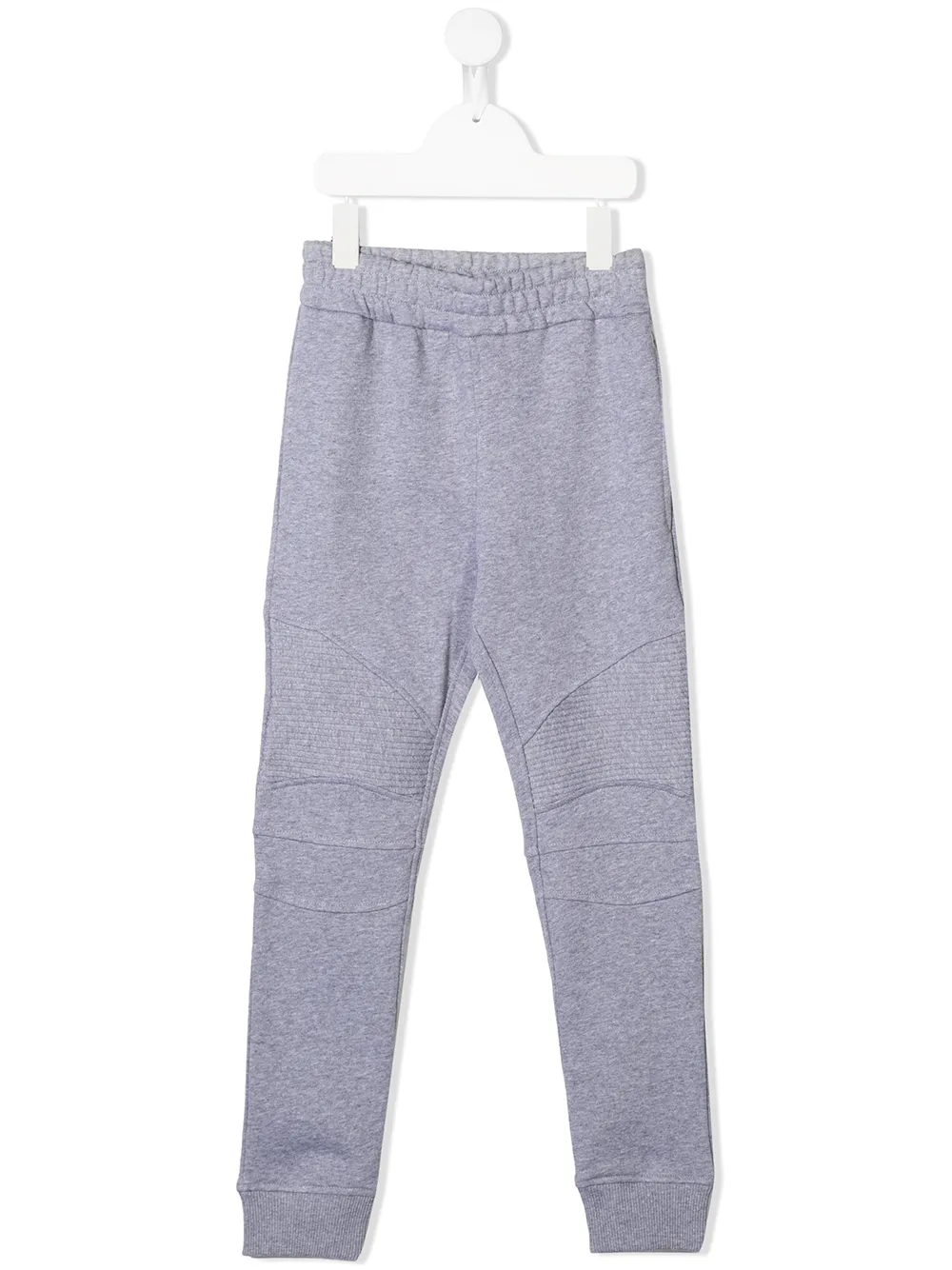 

Спортивные брюки с прошитыми вставками Balmain Kids, серый