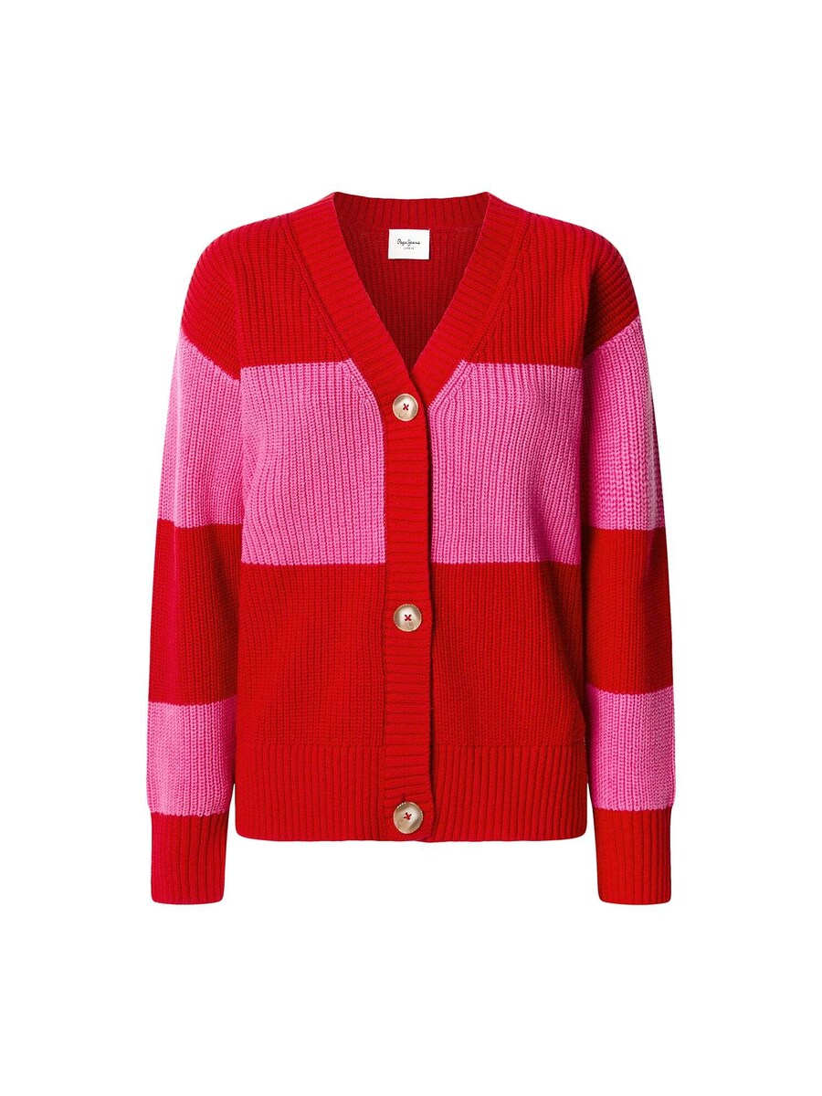 

Вязаный кардиган Pepe Jeans Paloma, розовый
