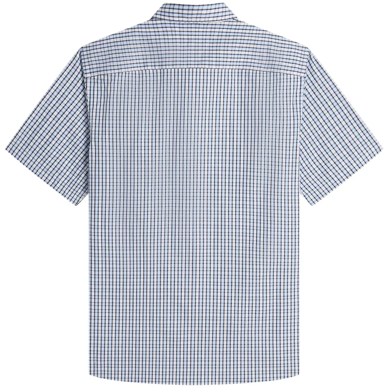 Рубашка мужская с отложным воротником Tommy Hilfiger, Red White Blue Plaid 0KP — фото 4