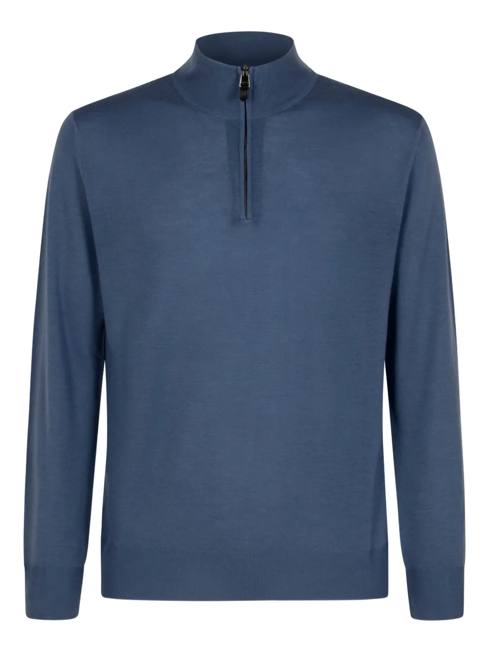 

Свитер с высоким воротником на молнии Canali, синий