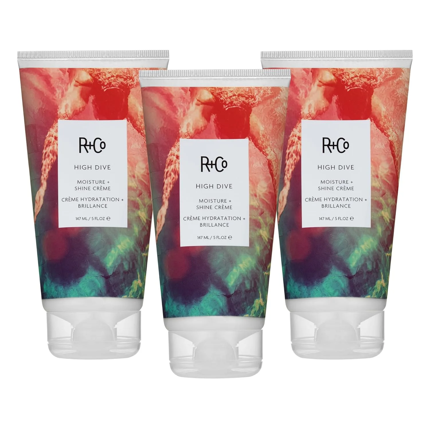 Увлажняющий и придающий блеск крем для волос R+Co HIGH DIVE - делает волосы мягкими и послушными, подходит для всех типов волос. 425.25 г (3 шт.)