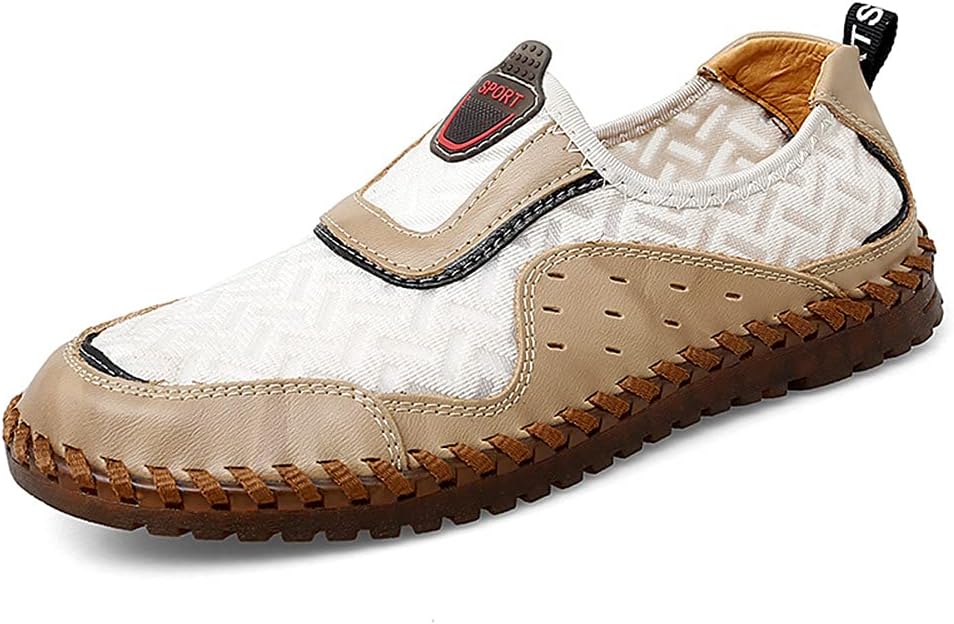 

Мужские дышащие сандалии Veslexth с закрытым носком, регулируемые, из кожи, для активного отдыха, вождения, рыбалки, летних походов, спорта, прогулок и работы, белый