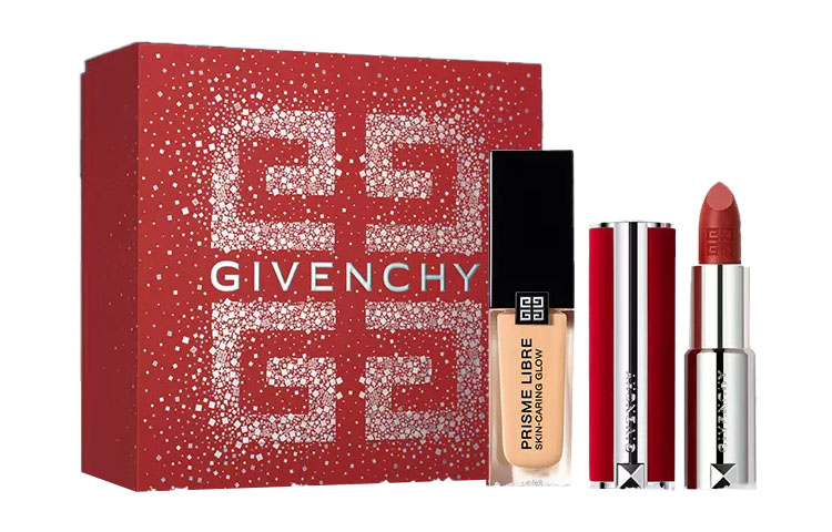 Givenchy Набор макияжа Soft Light Foundation Red Velvet Lipstick из 2 предметов: легко растушевывается, выравнивает тон кожи — фото 2