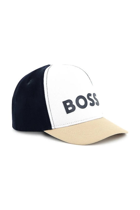 

Детская хлопковая кепка с козырьком Boss, белый