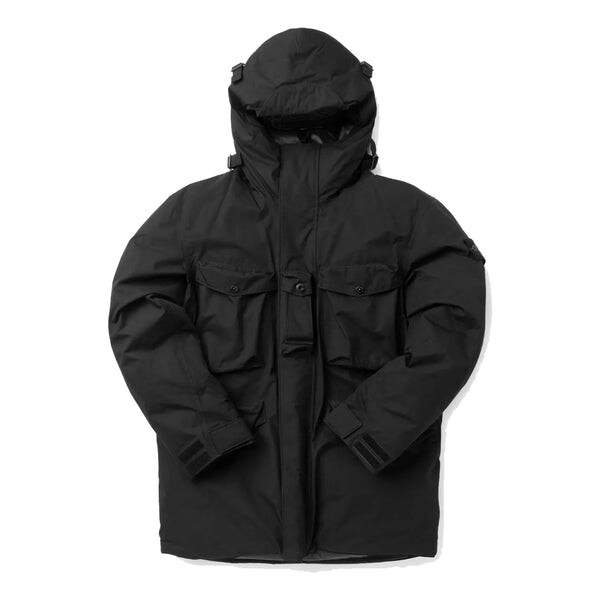 

Куртка ripstop gore-tex con paclite product technology down jacket 'black' Stone Island, черный
