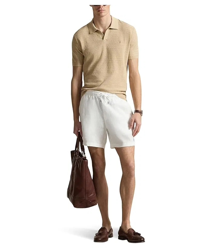 Шорты хлопковые Polo Prepster Polo Ralph Lauren, White — фото 2