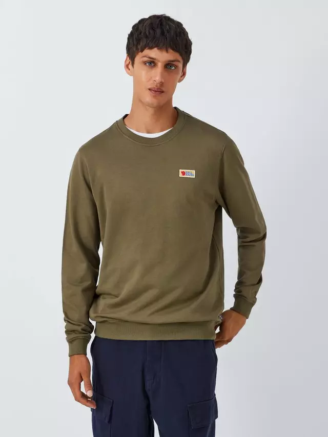 

Толстовка Fjällräven Vardag Crew Neck, зеленый
