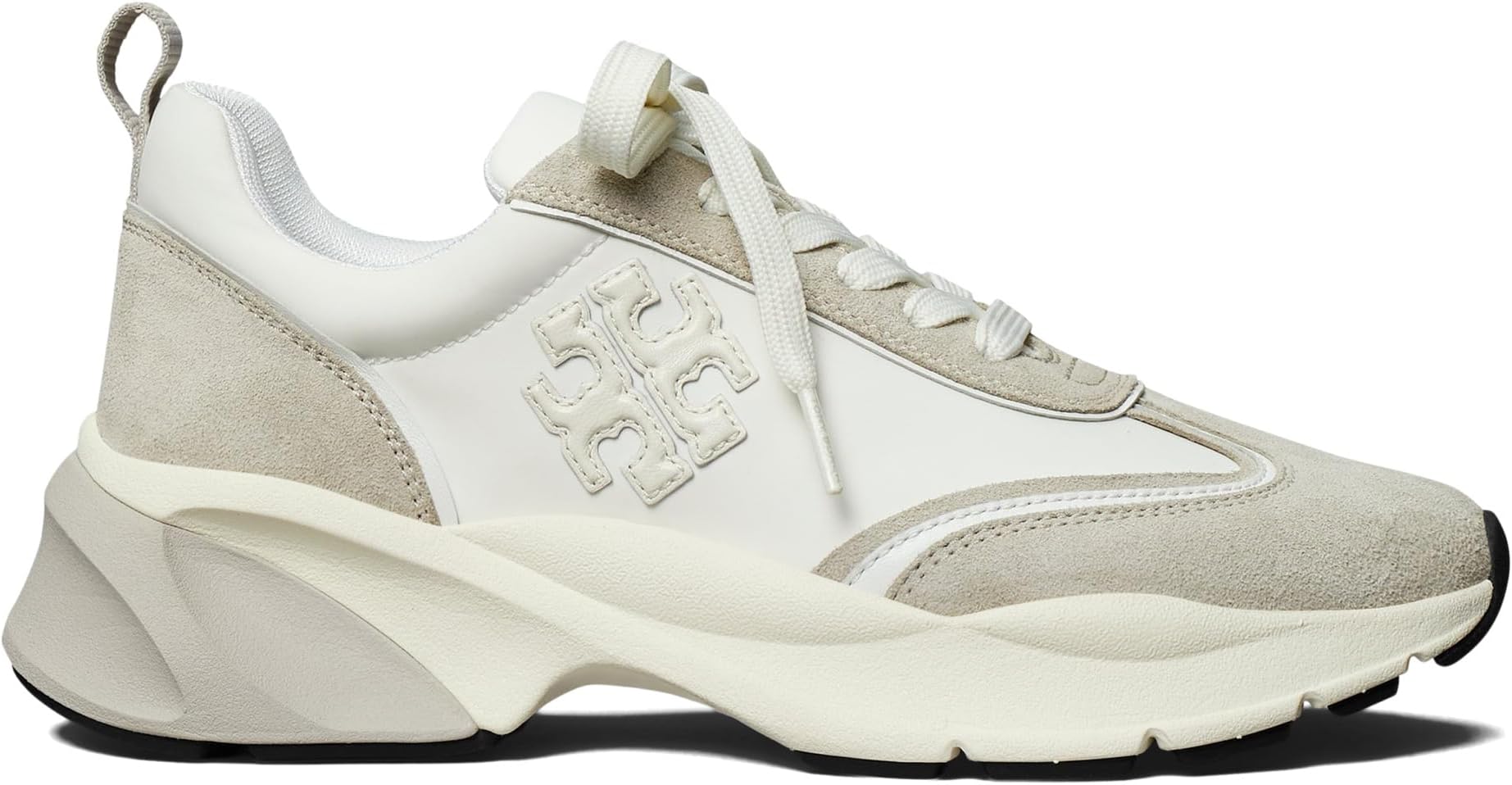 Кроссовки Tory Burch Good Luck Trainer, цвет Bianco/Bianco/Fossil Stone — фото 3