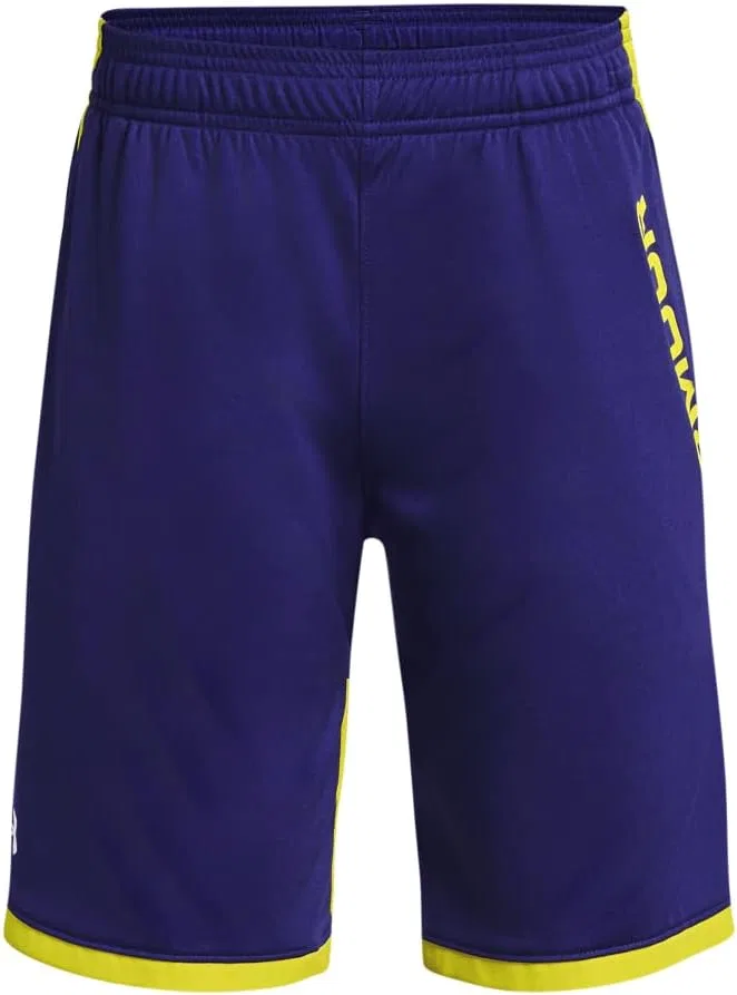 Детские шорты Under Armour Stunt 3.0, (468) Sonar Blue/Starfruit/White