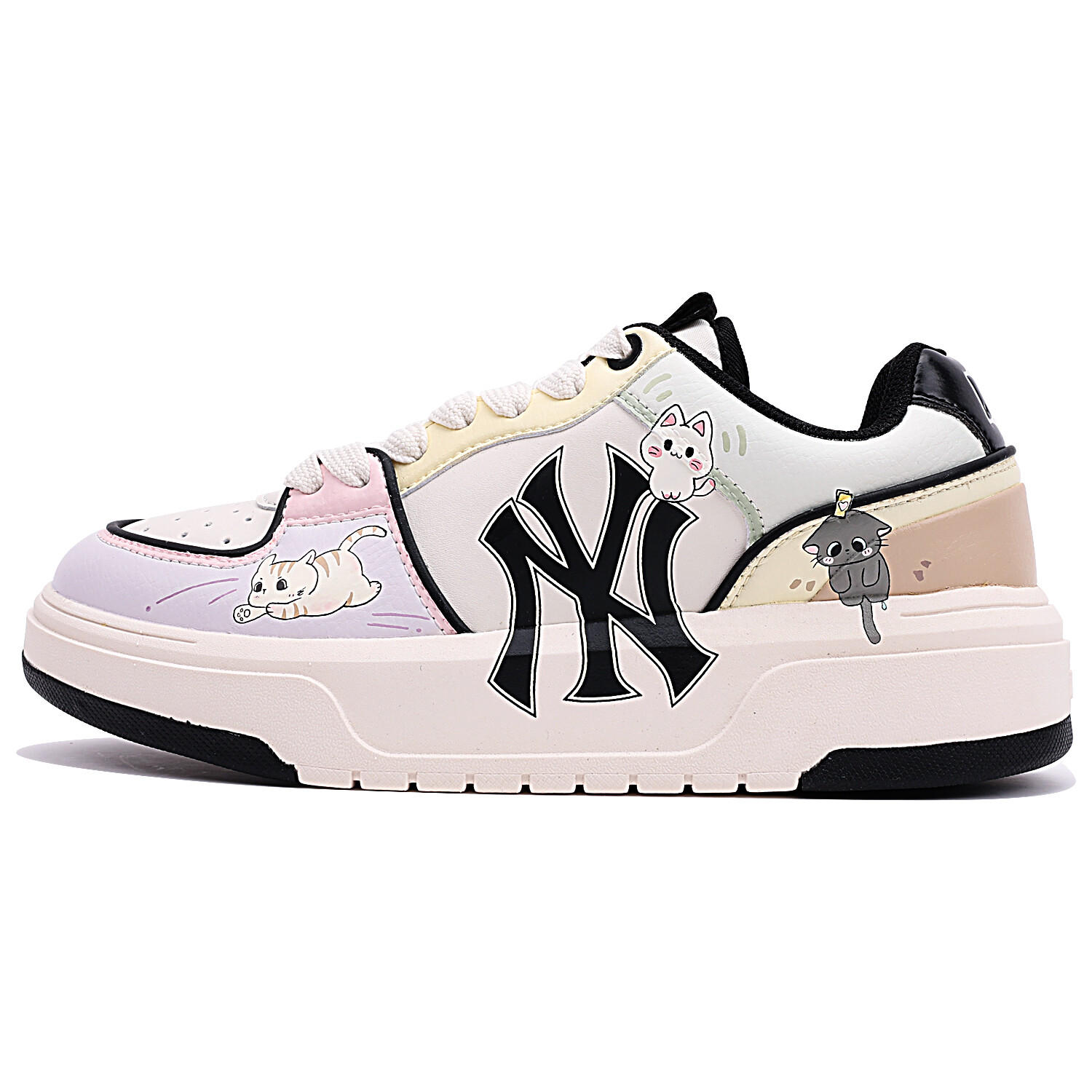

Кроссовки MLB Chunky Liner Skateboarding Shoes Unisex Low-top Purple/White, сиреневый/фиолетовый/белый