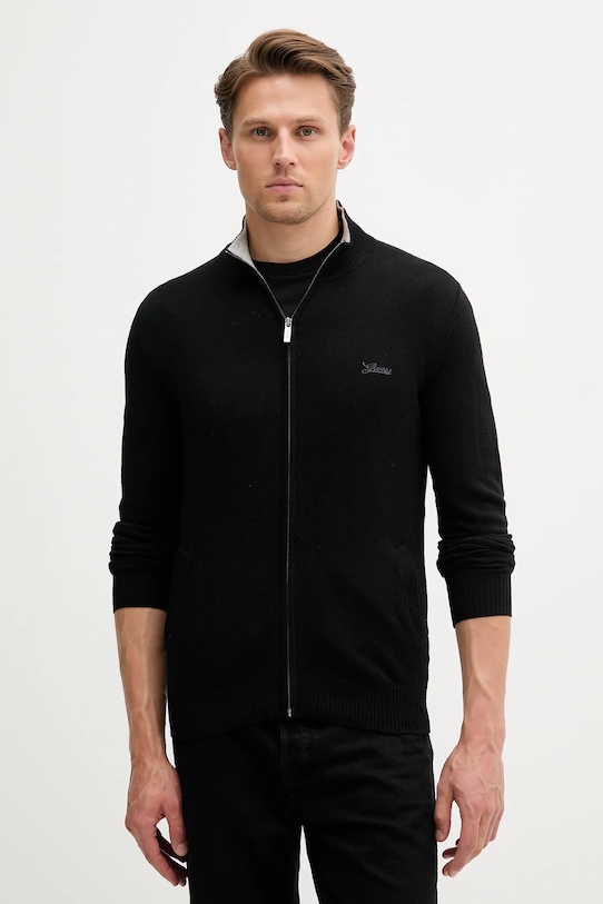 

Кардиган с добавлением шерсти Darrell Guess, черный