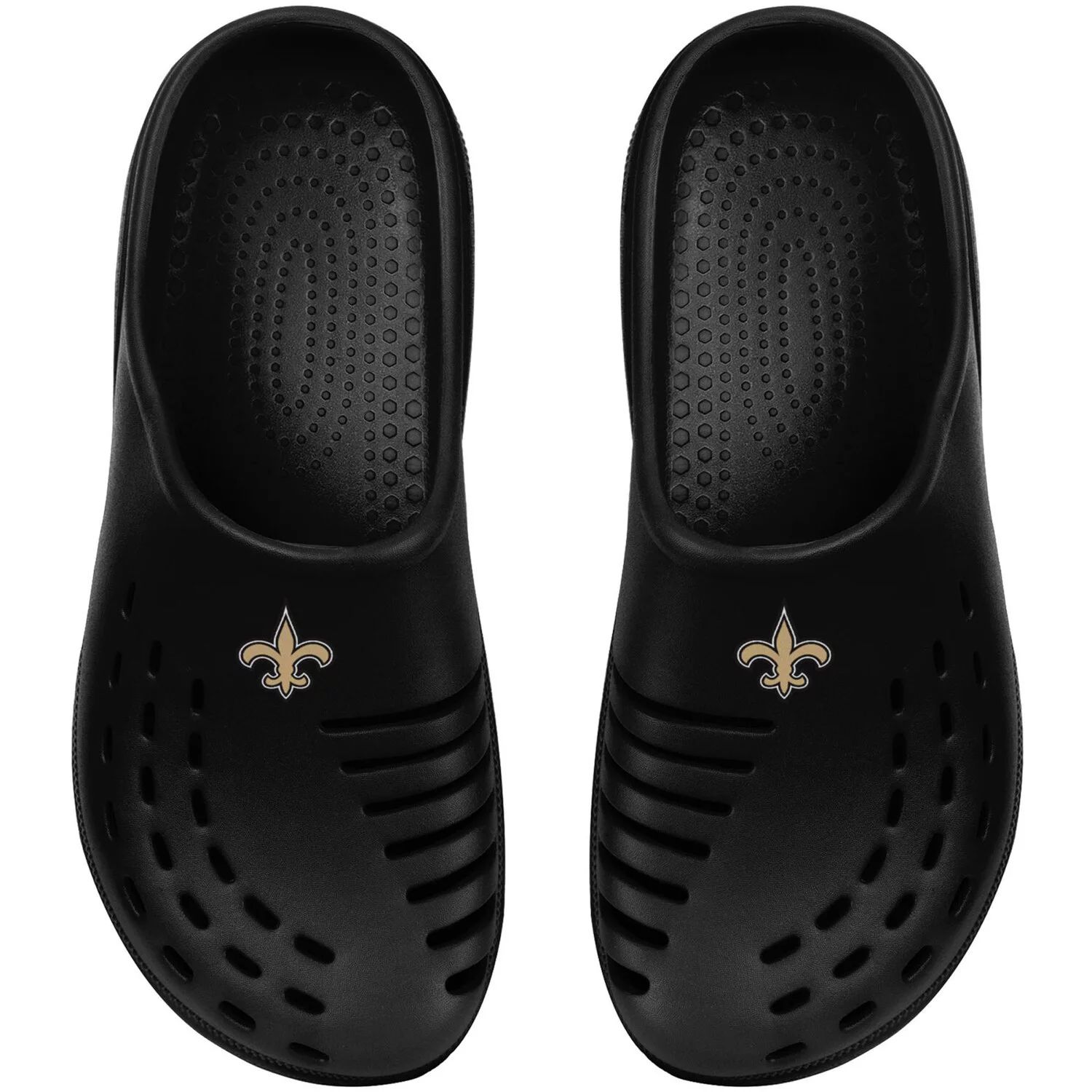 

Молодежные черные сабо FOCO New Orleans Saints Sunny Day Unbranded