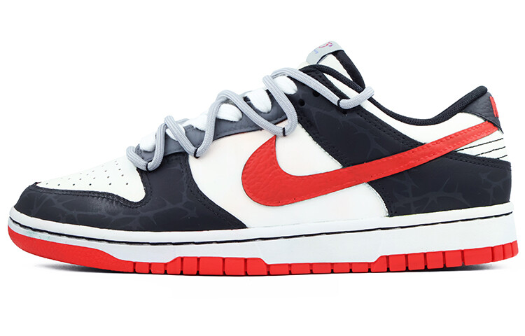 

Кроссовки Nike Dunk Skateboarding Shoes Men Low-top Red Gray, белый