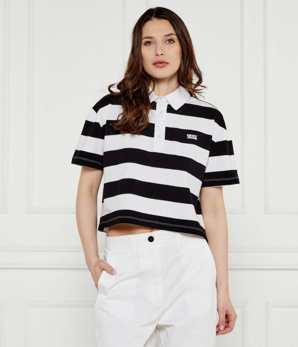 

Рубашка поло Cropped fit Dkny, белый