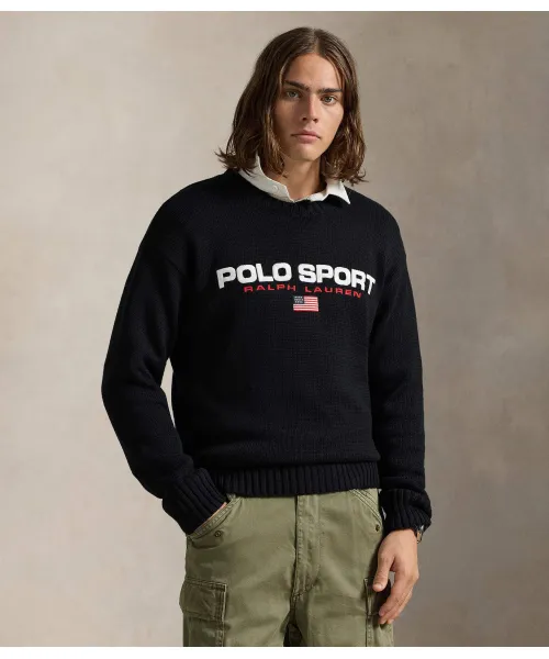 

Свитер Oversize fit Polo Ralph Lauren, черный