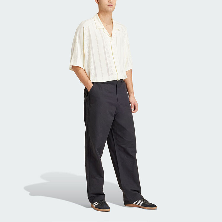 МОДНАЯ СЕТЧАТАЯ РУБАШКА Рубашка мужская Ivory White Adidas Originals, белый — фото 2