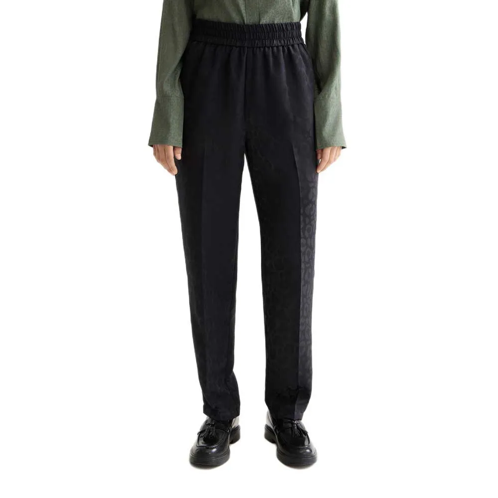 

Брюки Scotch & Soda Maia Tapered Leg Jacquard, черный