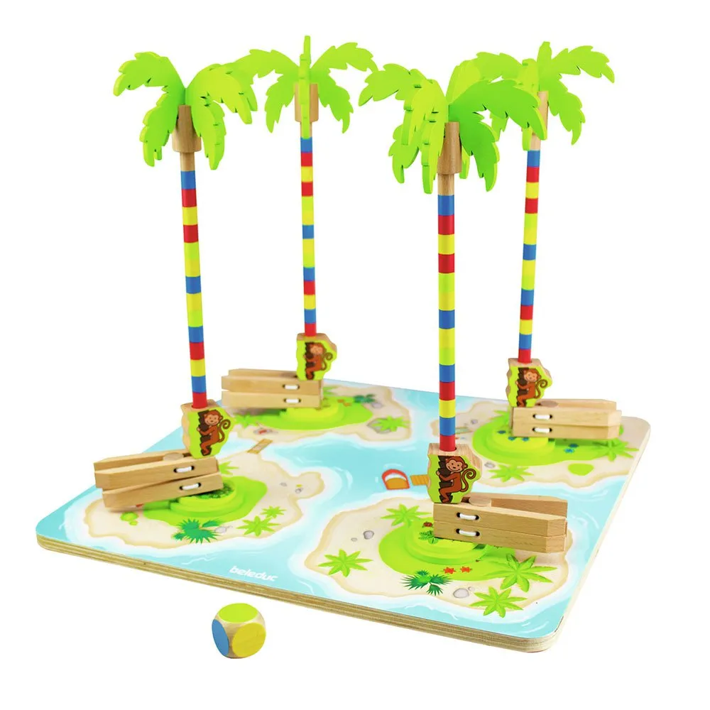 

Детская настольная игра Beleduc Monkey Rallye, желтый