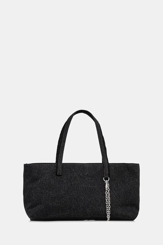 

Хлопковая сумка Tommy Jeans, черный