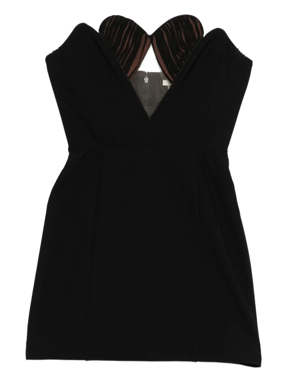 

Мини-платье без бретелек с вырезами Nensi Dojaka, черный