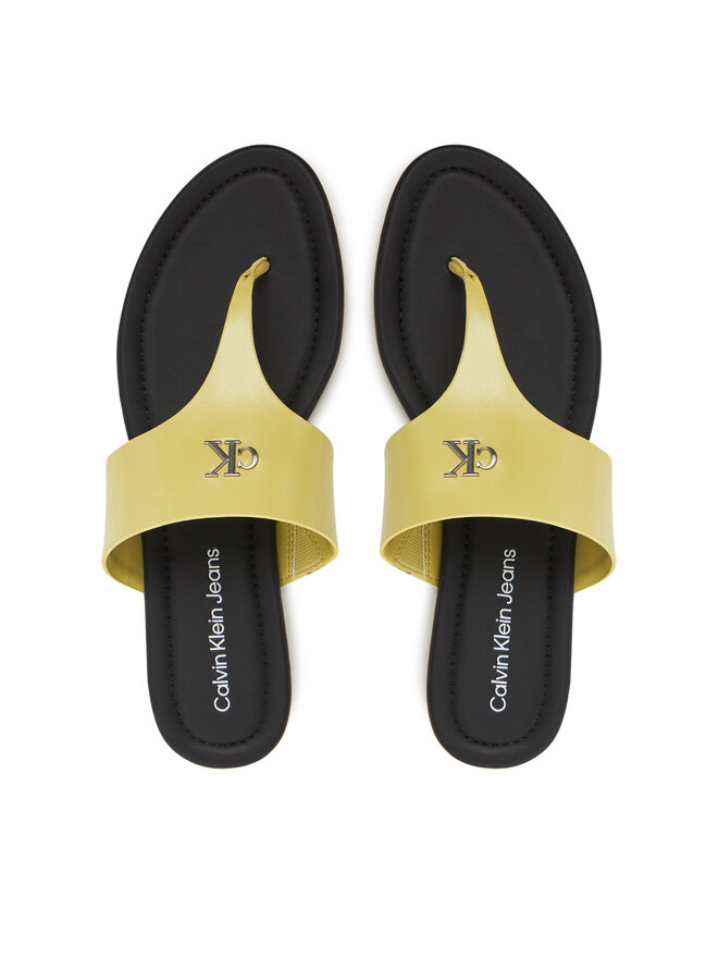 Сланцы Flat Sandal Toepost Mg YW0YW01691 Calvin Klein Jeans, зеленый