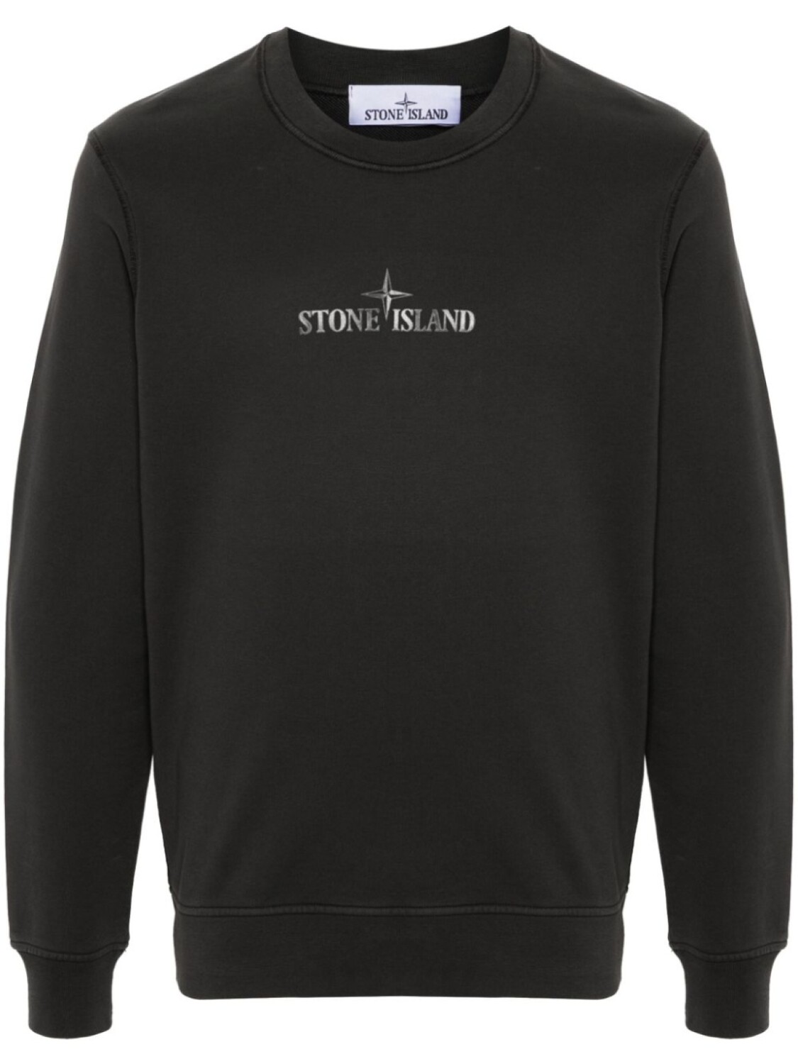 

Stone Island хлопковая толстовка, черный