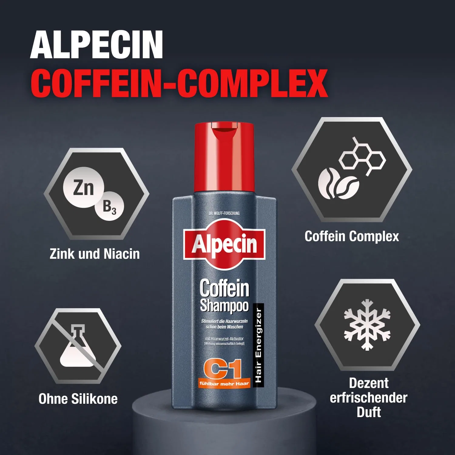 Кофеиновый шампунь C1 от Alpecin, 2 x 600 мл Alpecin — фото 3