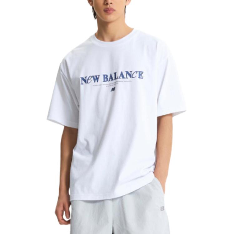 

New Balance Футболка мужская белая, Белый, New Balance Футболка мужская белая
