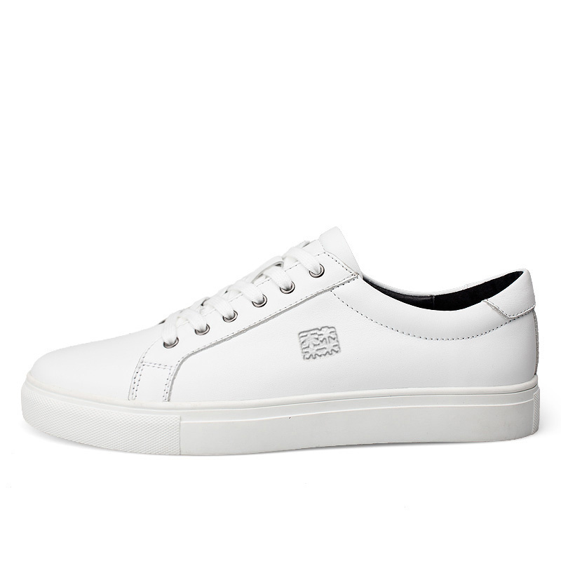 

Mulinsen Мужские низкие скейтбордские кеды белые, цвет White[Leather Shoe Size: Athletic Shoes 41 = Size 40 in This Model]