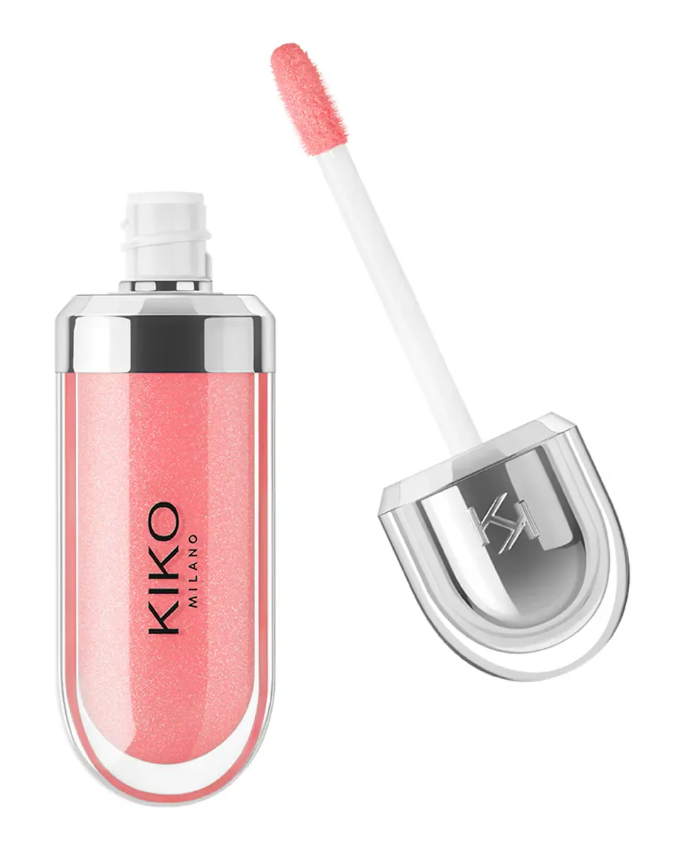 Увлажняющий блеск для губ 3D эффект Hydra Lipgloss Kiko Milano, 07 Pink Magnolia — фото 3