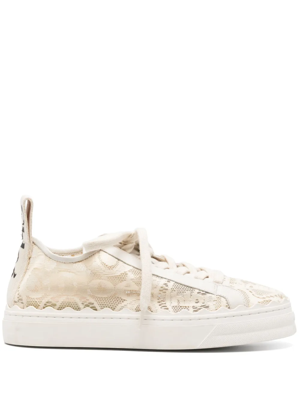 Кружевные кеды Lauren CHLOÉ, нейтральный