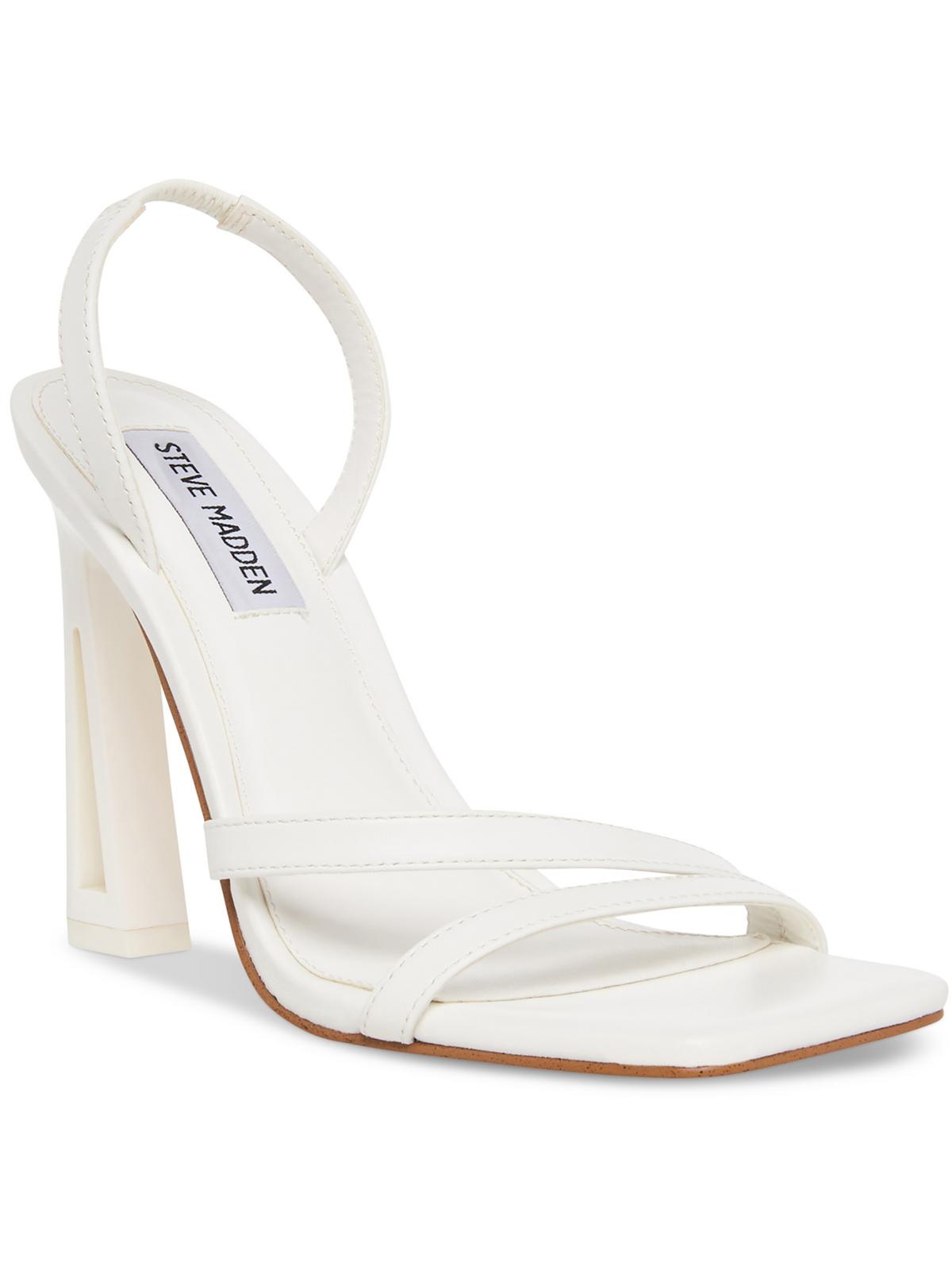 

Женские кожаные нарядные туфли Force на пятке с открытой пяткой Steve Madden, цвет White Leather