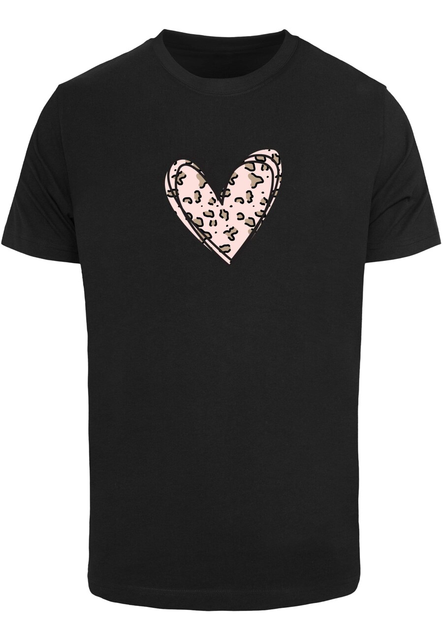 

Рубашка Merchcode Valentines Day - Leopard Heart, черный
