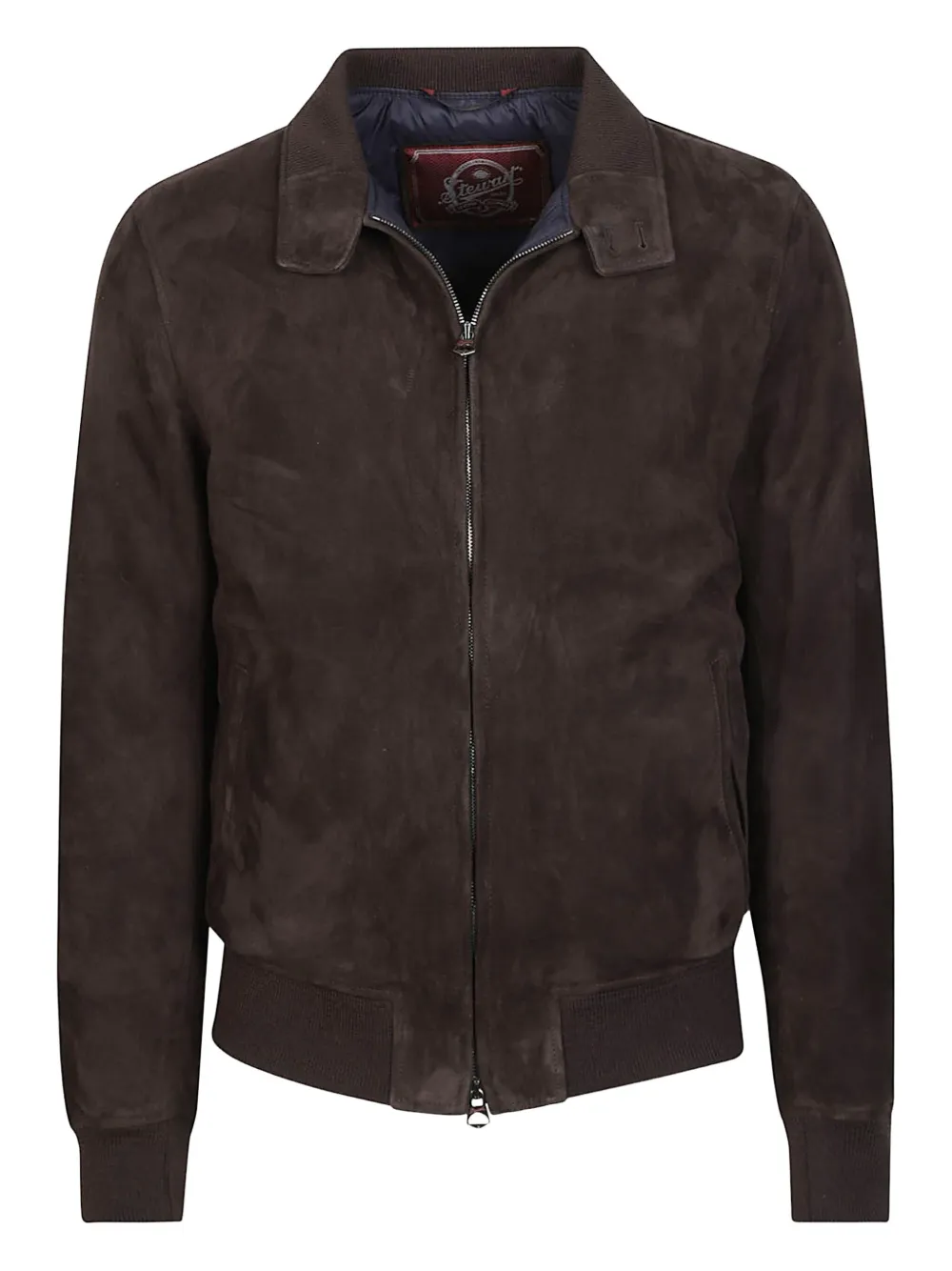 

Замшевая куртка-бомбер на молнии Stewart, коричневый