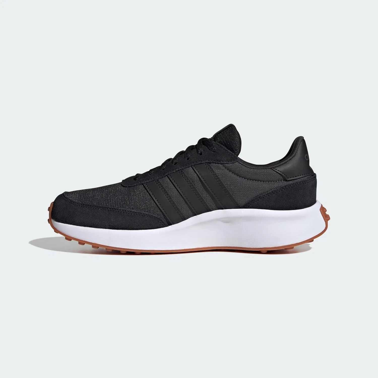 Мужские беговые кроссовки Adidas Run 70s Lifestyle, Carbon Core Black Cloud White — фото 2