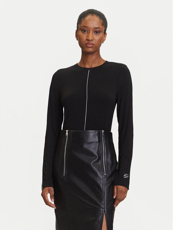 

Блузка slim fit A3W17007 Karl Lagerfeld, чёрный