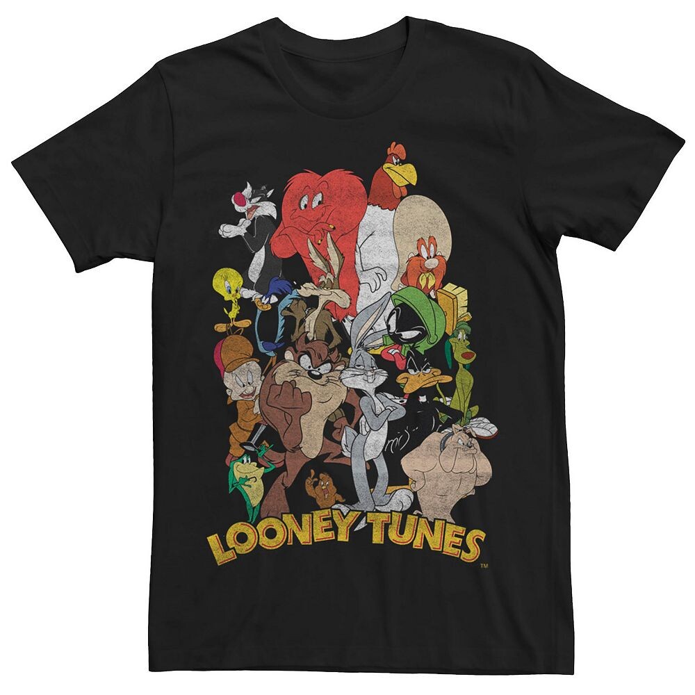 

Мужская футболка с персонажами Looney Tunes Group Shot Licensed Character, черный