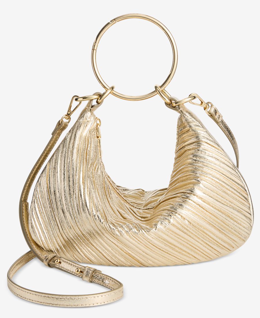 

Сумка через плечо Donniee Rush Metallic, эксклюзивно для Macy's INC International Concepts, Gold Crinkle/woven