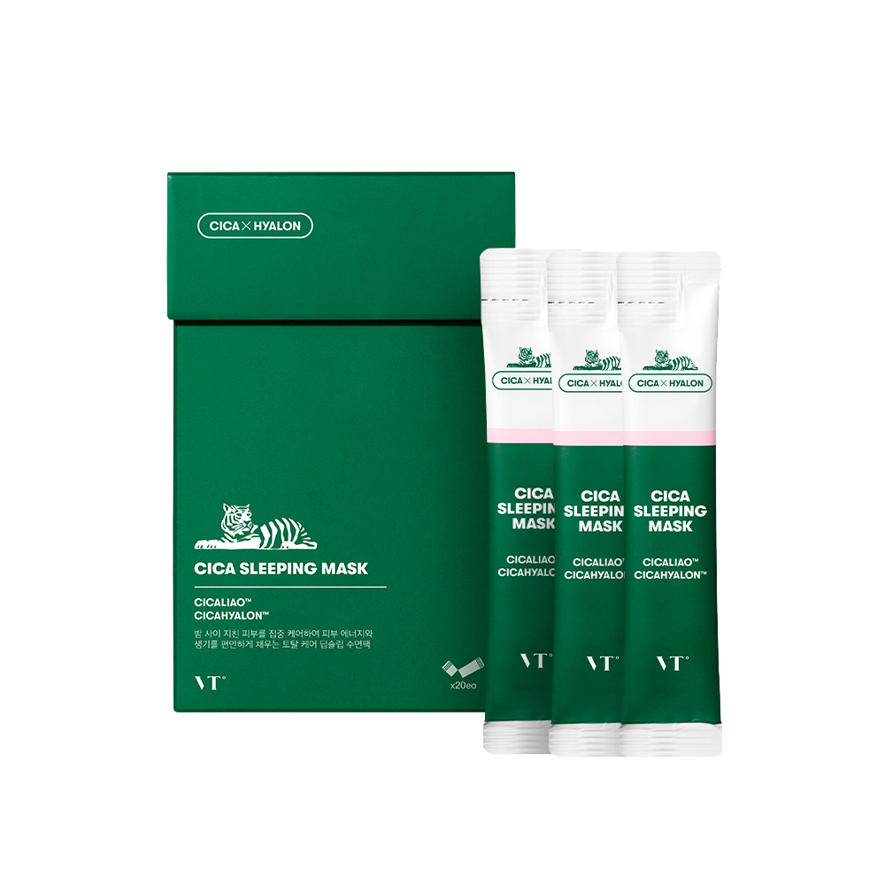 

Маска для лица Tiger Sleep успокаивающая, увлажняющая, восстанавливающая, сужает поры 1 коробка *20/2 коробки*40 штук VT, 4ml*20 strips/box