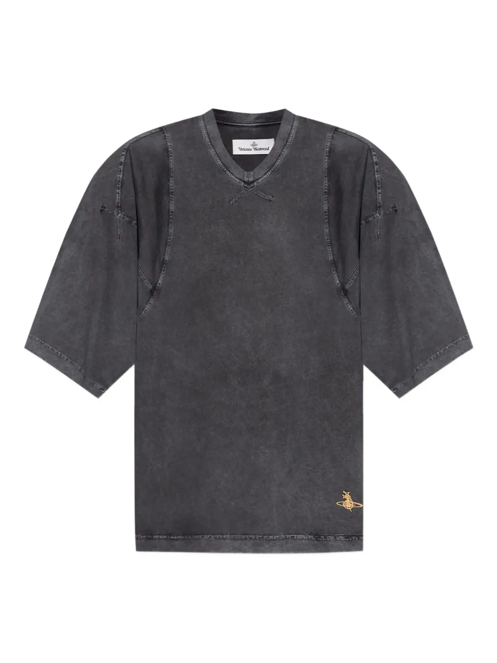 

Футболка с V-образным вырезом Vivienne Westwood, серый