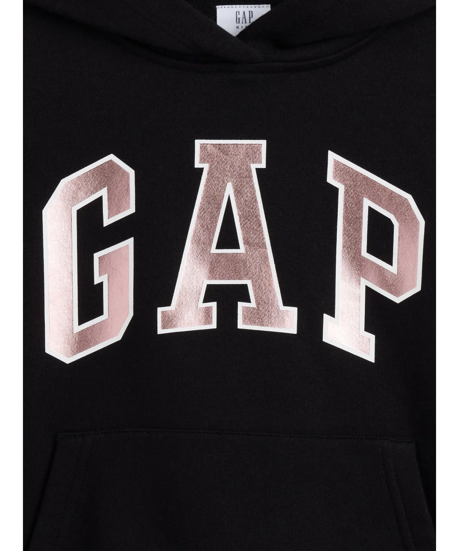 (K) Толстовка свободного кроя с логотипом GAP (детская), TRUE_BLACK — фото 4