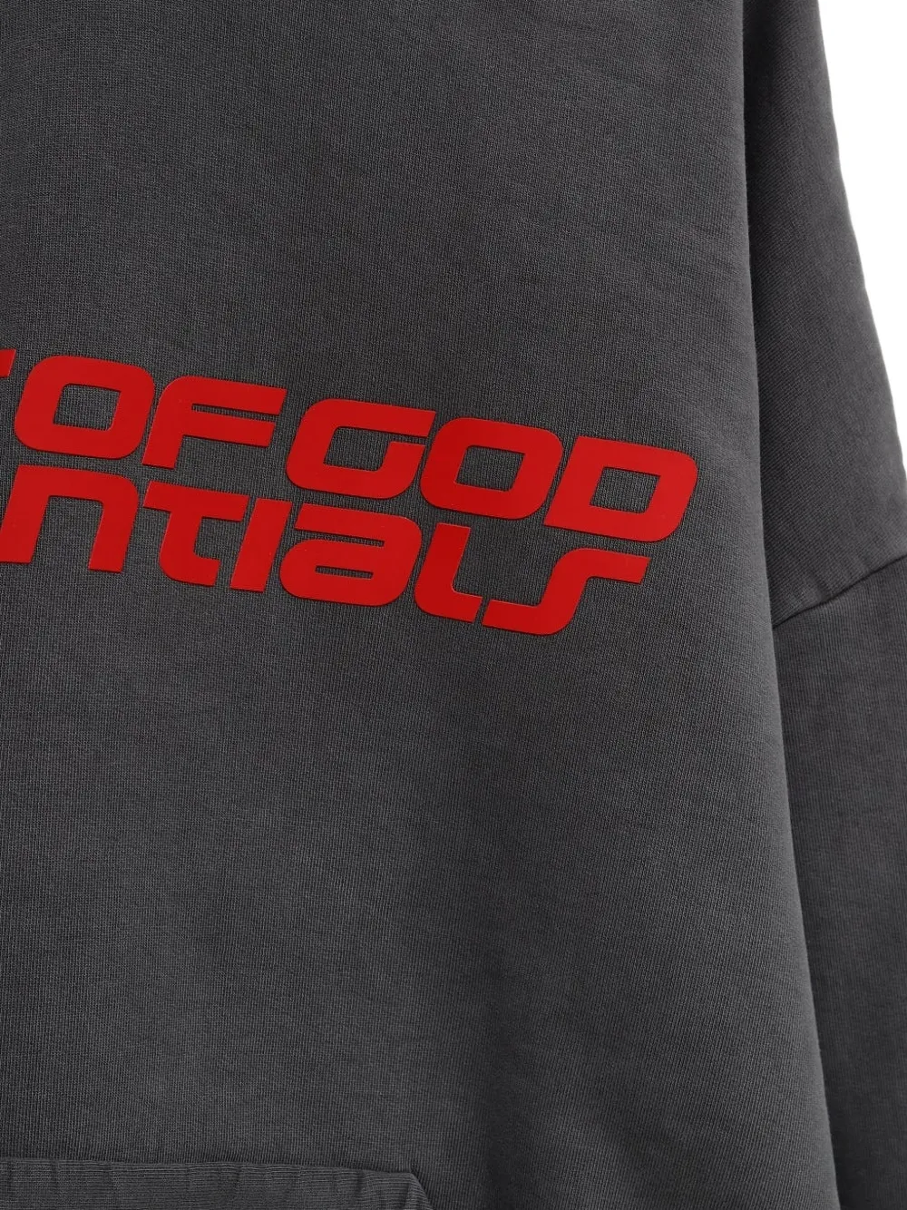Худи с логотипом в стиле 90-х Fear Of God Essentials, серый — фото 3