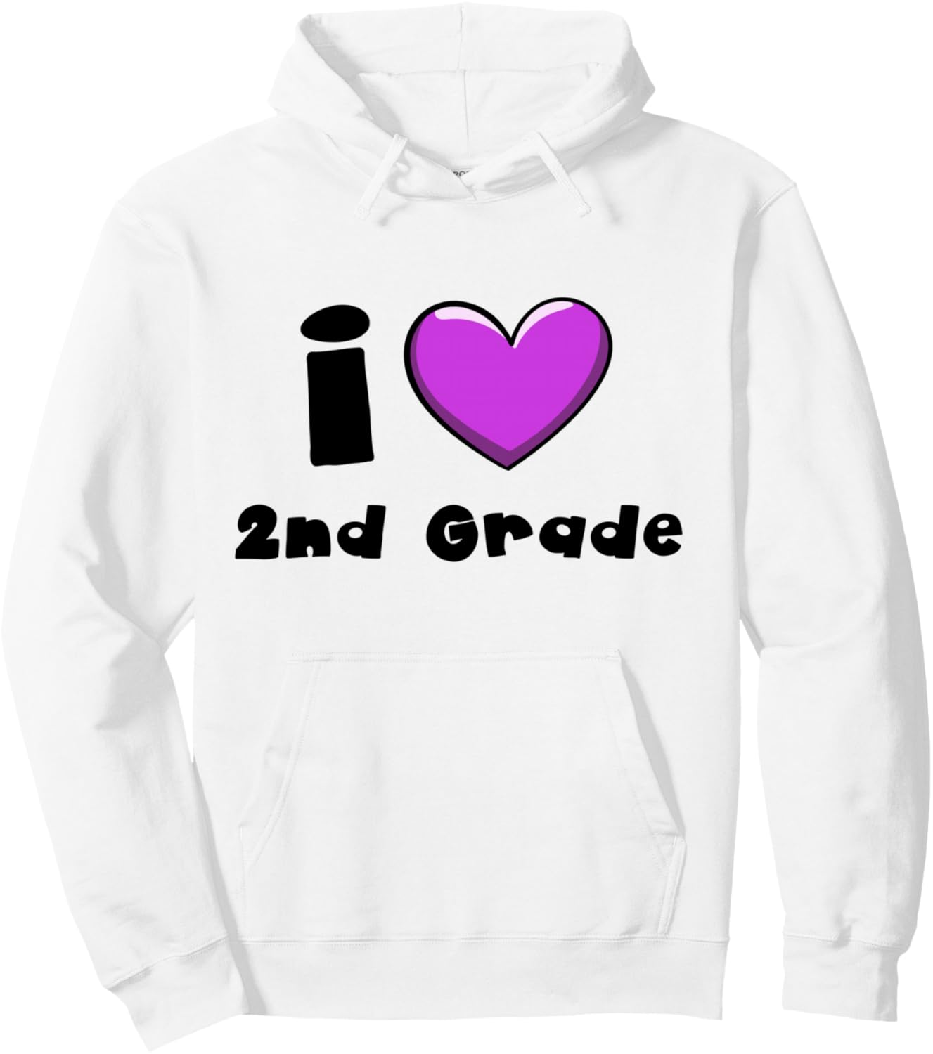 

Толстовка с надписью «Я люблю 2-й класс, мальчики, девочки, учительница, команда 2-го класса» Love Second Grade Apparel, белый