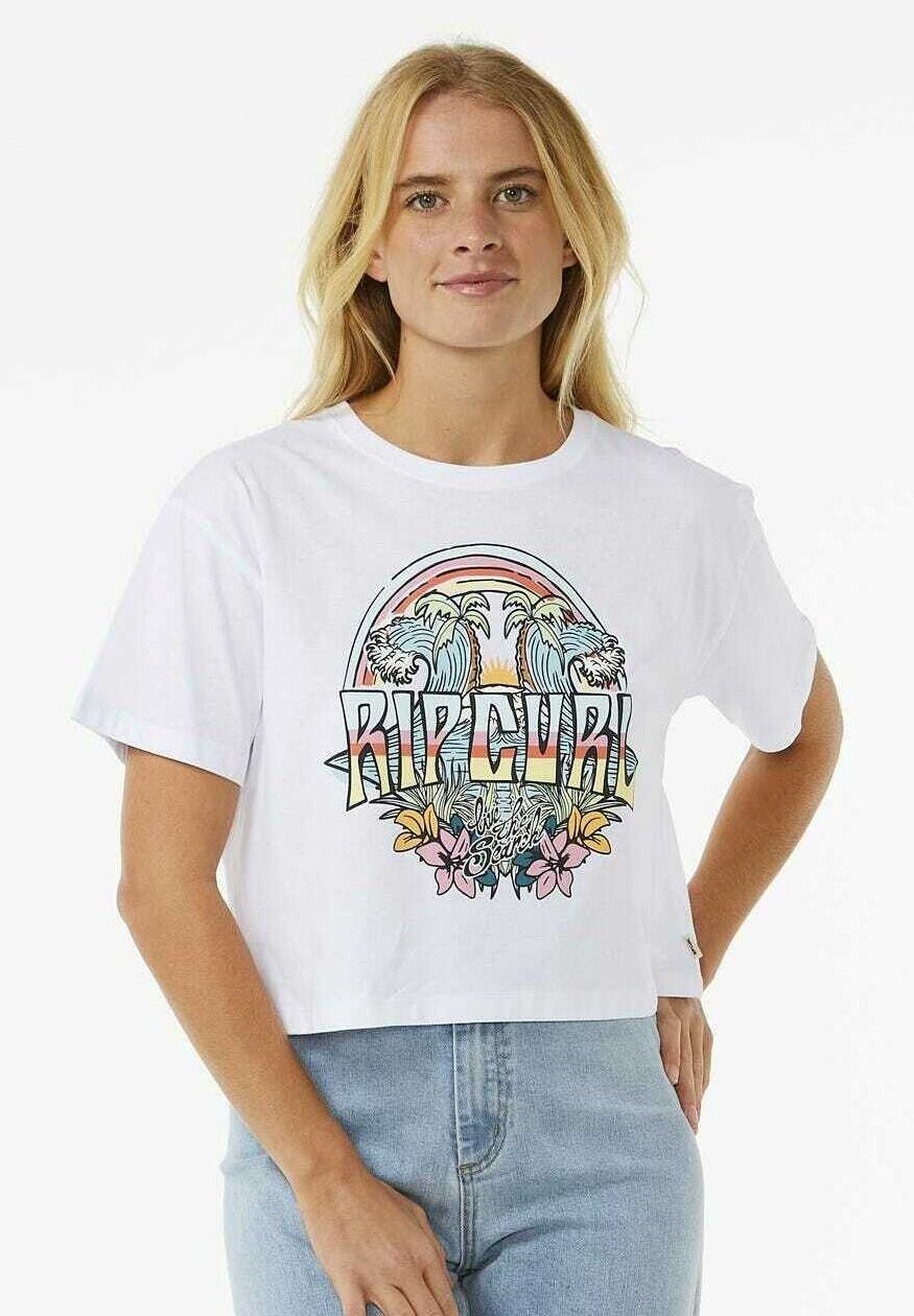 

Футболка с принтом BLOCK PARTY Rip Curl, цвет white