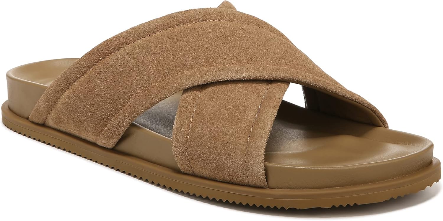 

Мужские сандалии Vince Derek Slide, New Camel Beige Suede