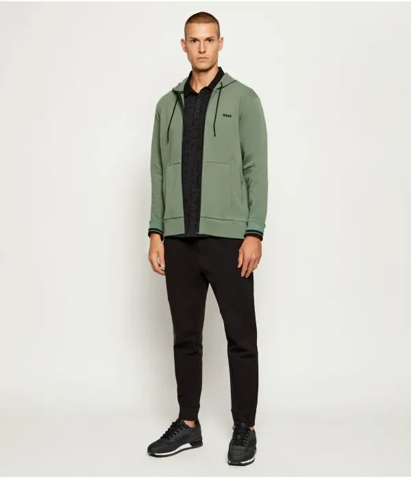 Толстовка FZ Hoodie Zone regular fit Boss Green, зеленый — фото 2