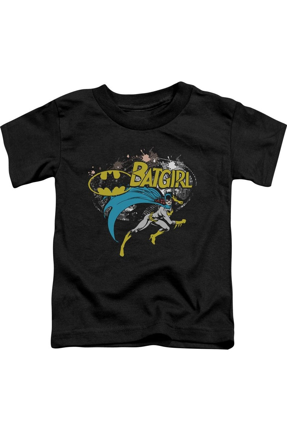 

Футболка с коротким рукавом для малышей Batman Batgirl в стиле полутоновой печати Gildan, черный